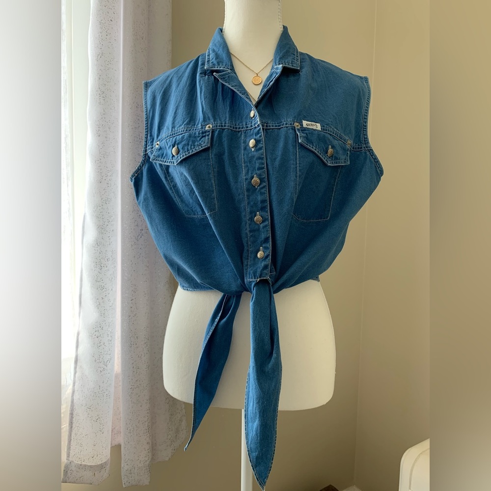 Vintage Guess Denim Tank
